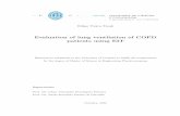 Evaluation of lung ventilation of COPD patients using EIT€¦ · parameters that measure lung ventilation heterogeneity: the Global Inhomogeneity (GI) index, the Local Inhomogeneity