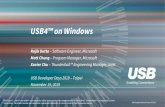 USB4™ on Windows - USB4 on Windows.pdfWindows Certification Requirements • Goals • Consistent and reliable user experience with USB4™ hosts and peripherals • Windows platforms