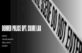 DENVER POLICE DEPARTMENT CRIME LABsenior thesis presentation lighting | electrical 01 may 2015 DENVER POLICE DPT. CRIME LAB. r b introduction lighting depth lobby south plaza electrical