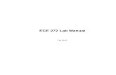 ECE 272 Lab Manual - Oregon State University · Welcome to the ECE 272 lab manual! ECE 272 is the companion lab to ECE 271, the Digital Logic Design Class. This lab focuses on design