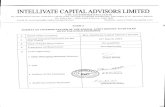 Intellivate Capital Advisors Limited3 Intellivate Capital Advisors Limited NOTICE CIN : L67190MH2011PLC214318 Regd. Office: 66/1, Hansa Villa, Opp. Indian Gymkhana, Bhaudaji Cross