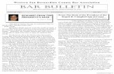 BAR BULLETIN - WSBCBAwsbcba.org/wp-content/uploads/2013/07/04-12-Bulletin.pdf · 4/7/2013  · ―The first of April is the day we remember what we are the other 364 days of the year.‖