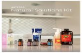 Natural Solutions Kit · practices for using essential oils in the home. APPLICATION METHODS Can be used aromatically | Can be used topically | Can ... Apply to wrists for relaxation