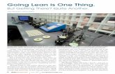 Going Lean is One Thing. - geartechnology.comgoing lean differs perhaps somewhat from more traditional implementation. His is an incremental, or “modified”—his word—approach