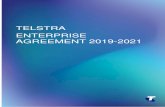 TELSTRA ENTERPRISE AGREEMENT 2019-2021 · TELSTRA CORPORATION LIMITED (ABN 33 051 775 556) TELSTRA ENTERPRISE AGREEMENT 2019-2021 4 a) If you are: i) employed on an AWA or an ITEA