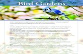 Bird Gardens...Bird Gardens Gardening and bird-watching are popular past-times in Canada. Gardening for birds is the perfect way to blend these activities and contribute to a healthy