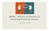 ANSO Training Session - anth.sites.olt.ubc.ca · • Contact Alexia with rationale – she has to balance all our needs with UBC requirements to maintain less than 30% occupancy in