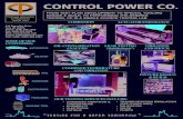 CONTROL POWER CO. Power Testing … · TOOLING, CUSTOM SERVO LOOPS AND SOFTWARE, HYDRAULIC POWER SUPPLIES, SERVO MOTOR DRIVES, DATA ACQUISITION, ETC. ARE SOME OF THE SERVICES AND