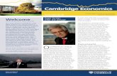 Cambridge Economics - econ.cam.ac.uk · Cambridge Economics O liver Linton came to Cambridge from the London School of Economics in 2011. His research stretches widely across theoretical