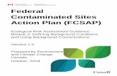 Federal Contaminated Sites Action Plan (FCSAP)€¦ · ambient physical and chemical conditions of a contaminated medium or location in the absence of the stressors of concern in