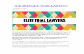 THE 2016 ELITE TRIAL LAWYERS - Tycko & Zavareei LLP€¦ · 19/12/2016  · firm founded by Harold E. Kohn, the pioneering legend of the plaintiffs' bar. Now, we're a firm of over
