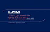 Annual Report and Financial Statements 2020...Gross revenue increased by 11% to $38.4 million, inclusive of $2.6 million in performance fees, from $34.7 million in 2019. Litigation