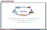 Initiating Coverage Report on Finolex Cables Ltd ......Finolex Cables Ltd (FCL) is one of India's largest manufacturers of electrical and telecommunication cables with 9% market share