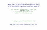 Quantum information processing with prethreshold ... · Quantum information processing with prethreshold superconducting qubits M. R. Geller, A. T. Sornborger, and P. C. Stancil (UGA)