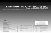 RX-V4/390USA 1-16(3/24/95) - Yamaha Corporation · 2019. 1. 26. · PROFILE OF THIS UNIT You are the proud owner of a Yamaha stereo receiver – an extremely sophisticated audio component.