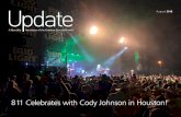 811 Celebrates with Cody Johnson in Houston! · 8/9/2018  · A thank you goes to USA North 811 and the following group of CGA member-spon-sors who made these eye-catching jockey