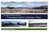 Transportation Master Plan - westkelownacity.ca · The Transportation Master Plan (TMP) builds upon the goals and objectives of the District’s Official Community Plan (OCP) to support