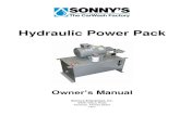 Hydraulic Power Pack - Car Wash Equipment Suppliergo.sonnysdirect.com/.../images/...hydraulic_16v1.pdf · Equipment Program – Manuals Hydraulic Power Pack ... When working on any