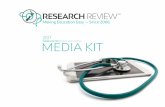 RESEARCH REVIEW RESEARCH REVIEW LIMITED MEDIA KIT · SOCIAL MEDIA Contact & Feedback CPD/PARTNERSHIPS Part of CPD/CME Programs for Colleges and Societies Professional Body etc “Thank