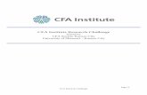 CFA Institute Research Challenge Challen… · University of Missouri – Kansas City Student Research This report is published for educational purposes only by students competing