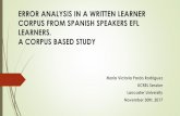 ERROR ANALYSIS IN A WRITTEN LEARNER CORPUS FROM …ucrel.lancs.ac.uk/crs/attachments/UCRELCRS-2017-11-30-Pardo-Slides.pdf · FS 1.040 18,35% FS 529 16,44% FS 119 20,70% LS 579 11,42%