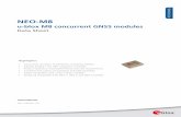 NEO-M8 - The NEO-M8 series of standalone concurrent GNSS modules is built on the exceptional performance