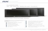 DuraMON WS - isic-systems.com · DuraMON WS . 22”, 24” and 27” Wide-Screen monitors . New Wide Viewing Angle display . DuraMON WS monitors are Wide-Screen monitors designed