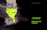 PRW ROCK WHEEL - Prodem Attachments€¦ · ROCK WHEEL THE PRODEM PRW ROCK WHEEL IS PERFECT FOR JOBS REQUIRING ACCURATE EXCAVATION OF MEDIUM TO HARD FRACTURED ROCK. It is ideal for
