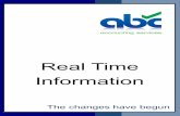 Real Time Information - ABC Accounting Services · real time. The first year an employer can use an EYU is 2012-2013. Please note, you cannot send an NVR until you have started to