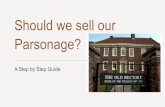 Should we sell our Parsonage? · indicate what percentage of the church property is now subject to property tax.If you believe the percentage is too high, then there should be instructions