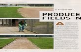 BY MIKE TRIGG, CSFM PRODUCE FIELDS NPRODUCE FIELDS N--r-isports,," achines 1-34 October 2003 BY MIKE TRIGG, CSFM 5 with many park districts and recreation departments, summer baseball