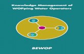 Knowledge Management of WOPping Water Operators · 4.2.4. Knowledge management, ICTs and other Systems 27 4.2.5. Knowledge management and organisational culture 29 4.2.6. Knowledge