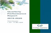 Quarterly Performance Report 2019-2020 · Quarterly Performance . Report 2019-2020. Third Quarter 1 Jan - 31 Mar 2020