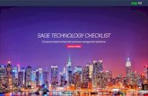 SAGE TECHNOLOGY CHECKLIST/media/markets/erpx3/...checklist.pdf · Leave your old ERP behind and find a solution that fits your needs Designed to keep up with your day-to-day challenges,