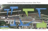 Lock 24 Proposed Recreation Site Plan - St. Louis District · Visitor Overlook & Restroom . Parking Area . Lock House . Existing Feature . Proposed Feature . ADA compliant trail .