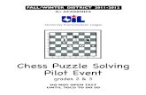 Chess Puzzle Solving Pilot Event · Fall/winter distriCt 2011-2012 a+ aCademiCs University Interscholastic League. Instructions for UIL Chess Puzzle Solving 1. There are 30 minutes