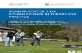 SUMMER SCHOOL 2018 CITIZEN SCIENCE IN THEORY ......SUMMER SCHOOL 2018 CITIZEN SCIENCE IN THEORY AND PRACTICE Citizen science (CS) is becoming increasingly important within the research