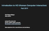 Introduction to HCI (Human Computer Interaction) · 2019. 9. 3. · Mahyar et al, VIS 2015 Mahyar et al, ISS 2016, Honorable mention award, Outstanding award I build & study human-centered