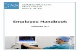 CAA Employee Handbook 01 · 2017. 9. 27. · Employee Handbook Introduction - 3 - Vision Statement CAA is committed to being the premier provider of anesthesia, comprehensive perioperative,