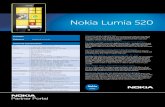 Farnell | Electronic Component DistributorsNokia Lumia 520 Available Category Business & consumer 1900 MHz The more fun smartphone Powered by Windows Phone 8, Nokia Lumia 520 comes