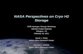 NASA Perspectives on Cryo H2 Storage · 2011. 4. 7. · LO2/LH2 stage development Shuttle Experiments: Tank Pressure Control Experiment (1992), Vented Tank ... propellants enables