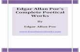 Edgar Allan Poe's Complete Poetical Works New Free Classic... · 2020. 7. 27. · Edgar, the second child of David and Elizabeth Poe, was born at Boston, in the United States, on