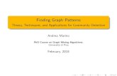 Finding Graph Patternspages.di.unipi.it/marino/pattern18.pdf · Andrea Marino Finding Graph Patterns. The basic form of the Bron-Kerbosch algorithm is a recursive backtracking which
