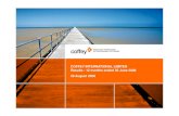 COFFEY INTERNATIONAL LIMITED Results - 12 months ended 30 ... · Net cash (outflow) inflow from operating activities 35.7 (7.4) ↑43.1 Cash flow from investing activities: 13 returned