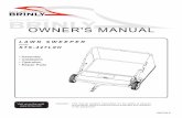 OWNER'S MANUALpdf.lowes.com/operatingguides/081174054273_oper.pdf · manufactured to give you the best possible dependability and performance. Should you experience any problem you
