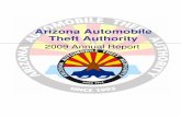 Arizona Automobile Theft Authority ANNUAL REPORT.pdften auto theft hot spots list for U.S. cities. In 2008, Phoenix dropped to #19 (from #8 in 2007) on the list; Tucson dropped to
