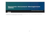 Electronic Document ManagementAn electronic document management system is software that stores and organizes electronic records. There are numerous advantages to an EDM system, including