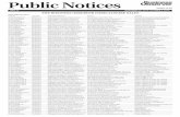 Public Notices - Business Observer · 2014/9/26  · 41-2013-CA-001065-AX 10/08/2014 Green Tree vs. Alfred P Morin et al Condo #N-3, Bldg N, ORB 423/160 Consuegra, Daniel C., Law