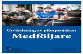 Utvärdering av pilotprojektet Medföljarefrom March 2016 to May 2017 in Stockholm and Gothenburg, while also suggesting possible options for further development based on the method