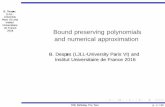 Bound preserving polynomials and numerical approximationdespres/BD_fichiers/trento.pdf · Numerical results Fast imple-mentation Literature : huge Toro, Riemann solvers and numerical